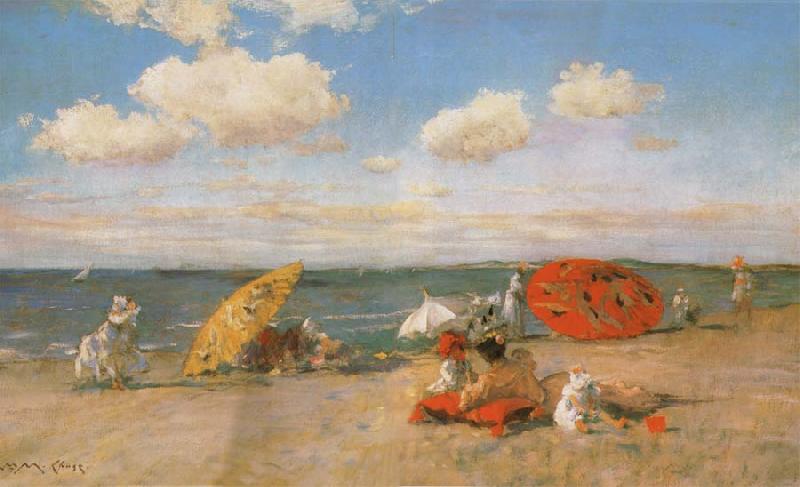 William Merrit Chase At the Seaside oil painting image